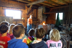 Blacksmith with school tour