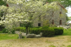 A spring view of the building